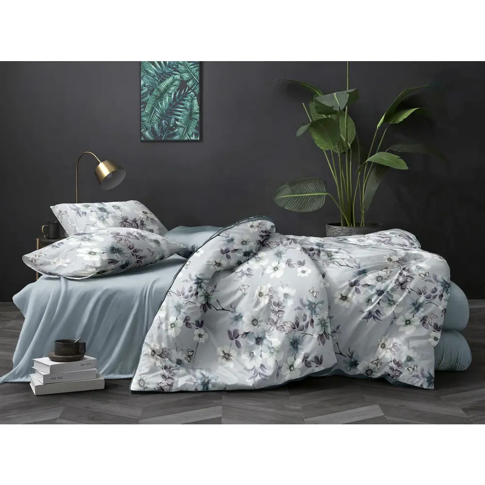 Комплект постельного белья Eclair Флоренс двуспальный сатин разноцветный STLM-2079752 - Вид №7