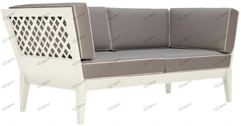 JANUS et Cie 2-х местный алюминиевый диван Quadratl sun-id-1367462
