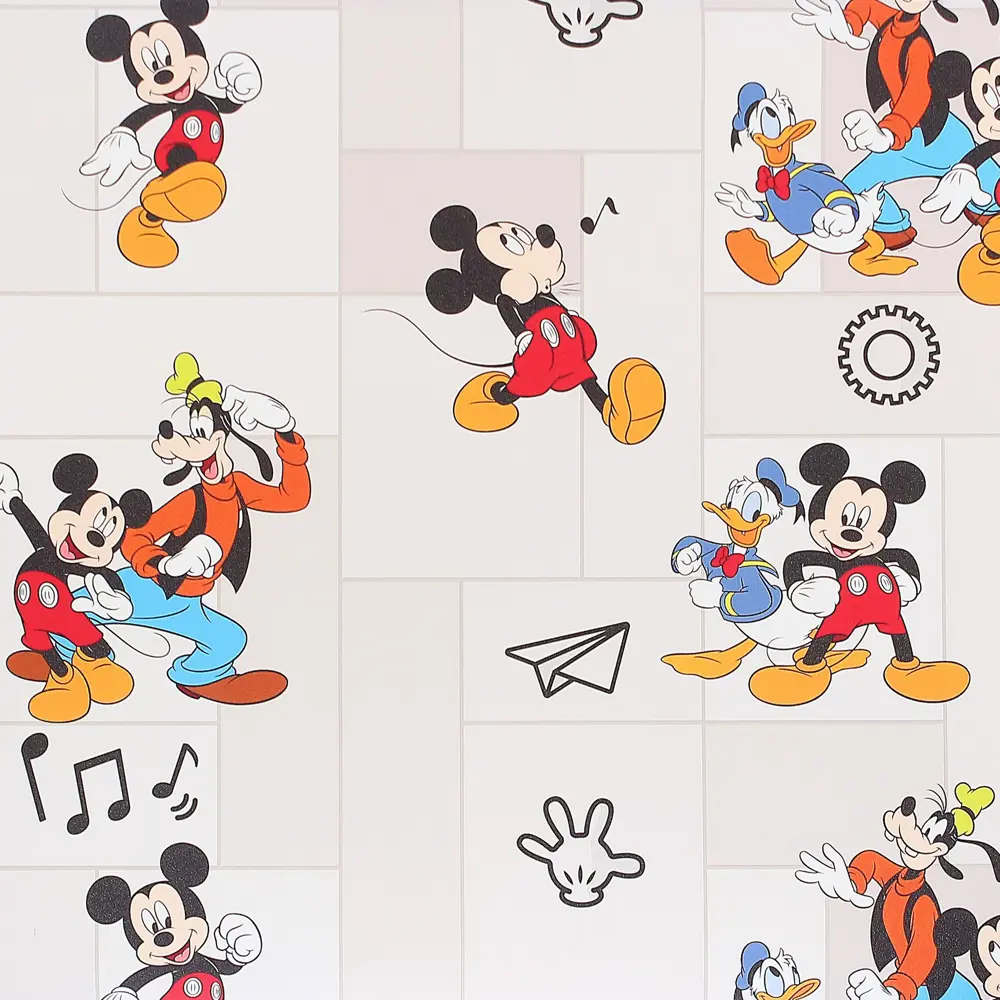 Обои, 1,06х10 м, флизелиновые, бежевые, рисунок «Микки Маус» Erismann Disney STLM-2186589 - Вид №1