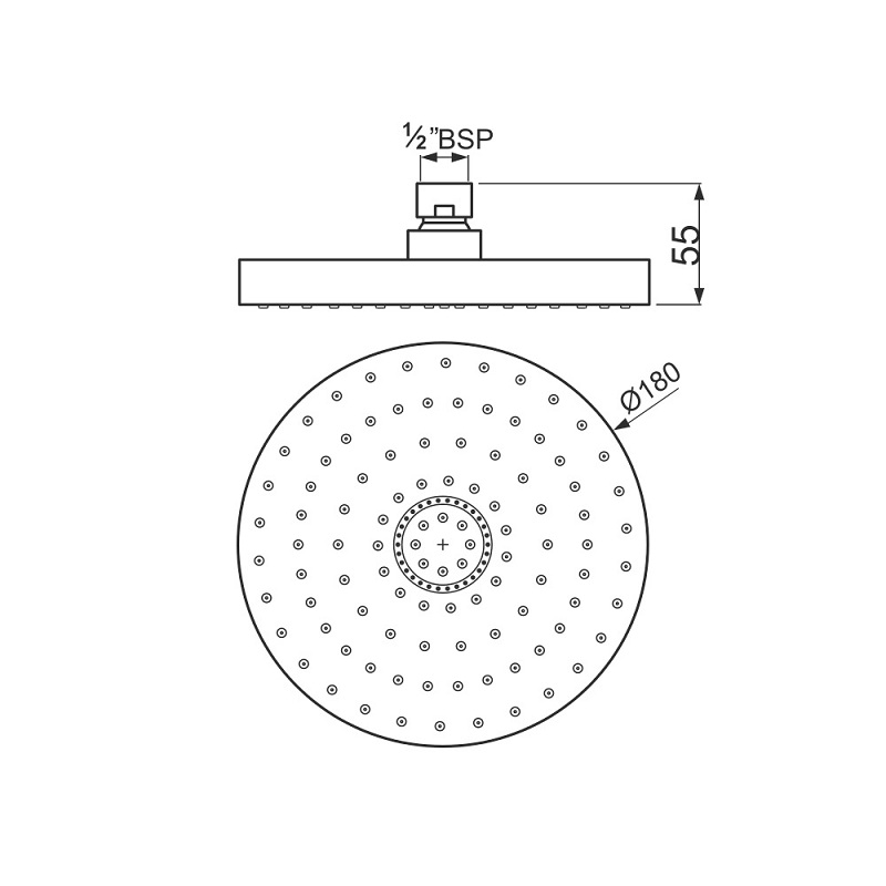 OHS-CHR-1755 Верхний душ Jaquar Santreyd  - Вид №1