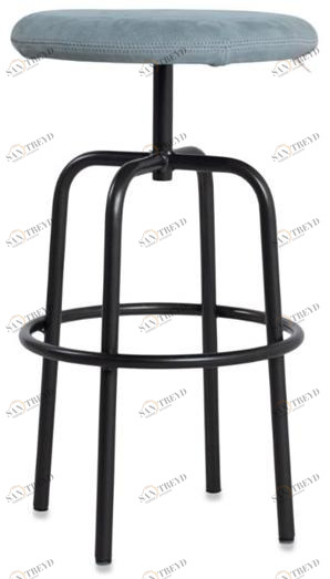 Jess Высокий кожаный табурет с подставкой для ног Zipp sun-id-1490803