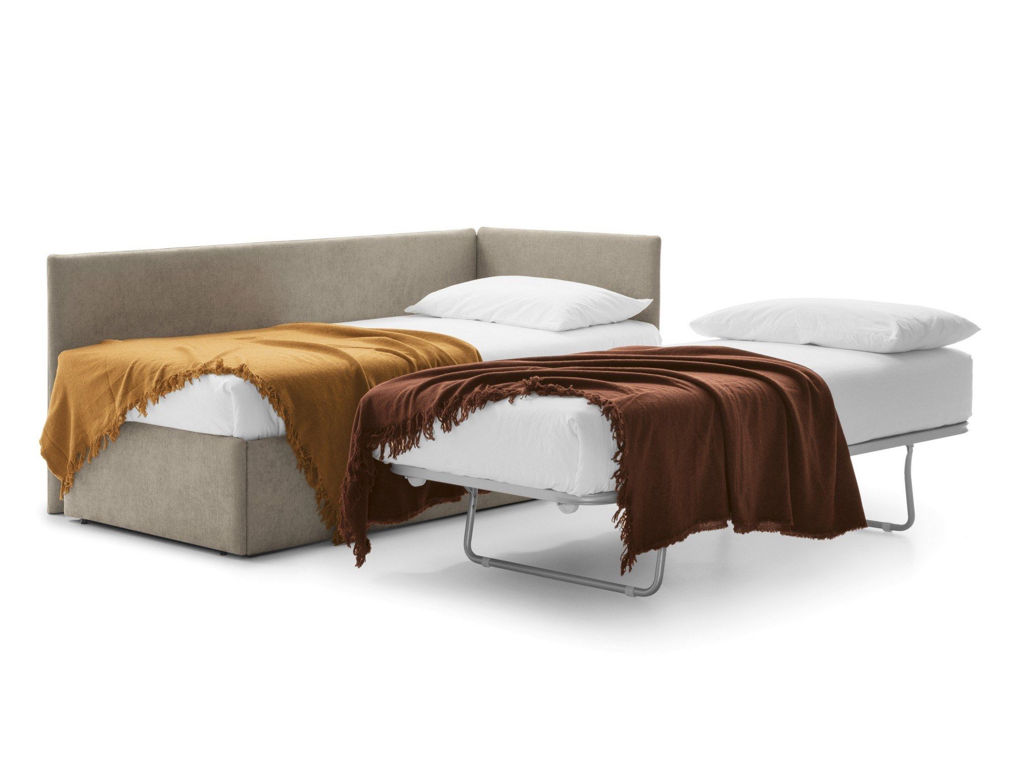 Односпальная кровать с изголовьем и боковой панелью Bolzan Point ARCH-00044758 - Вид №1