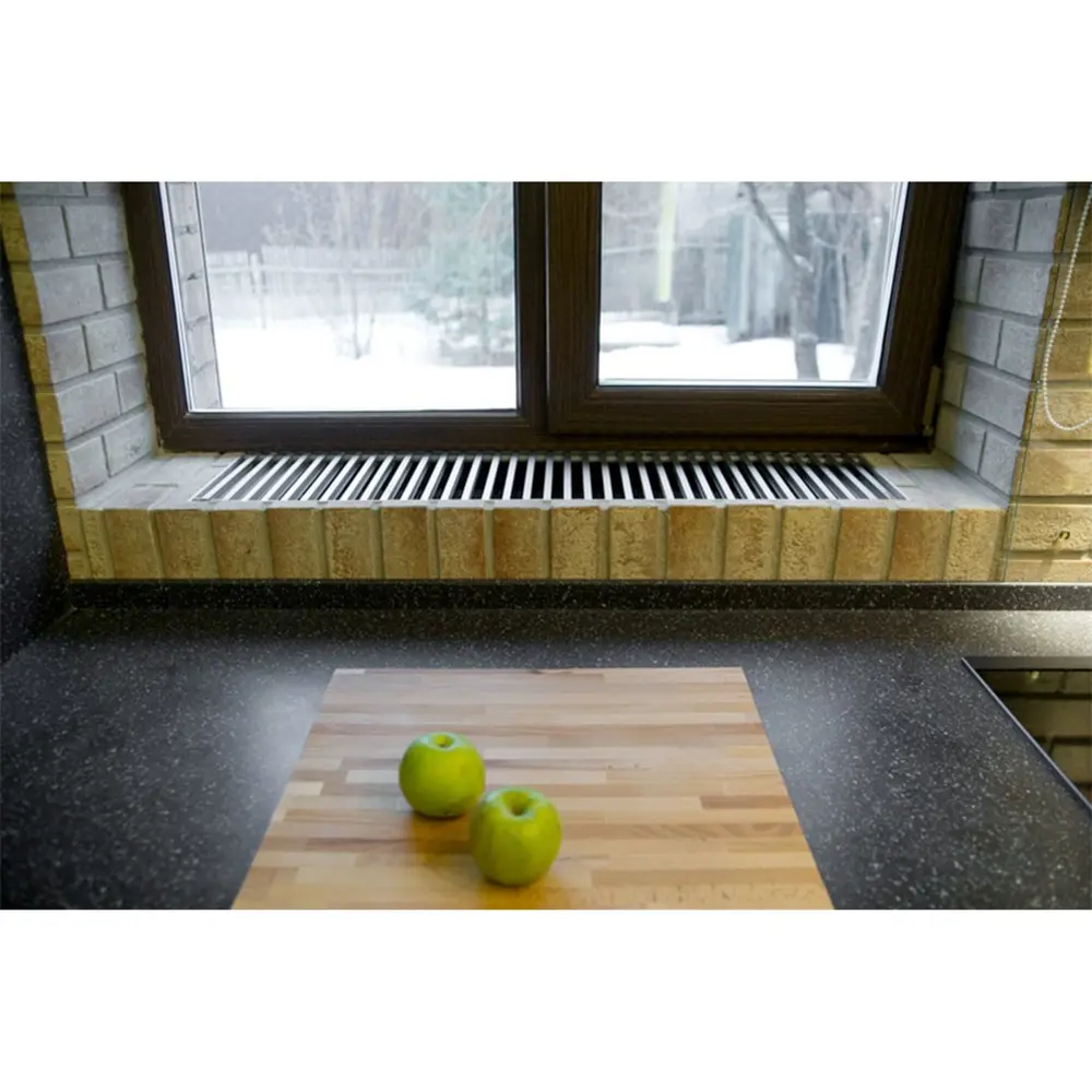 Конвектор внутрипольный КЗТО Бриз 260x80x1200 мм цвет серый STLM-2022885 - Вид №2