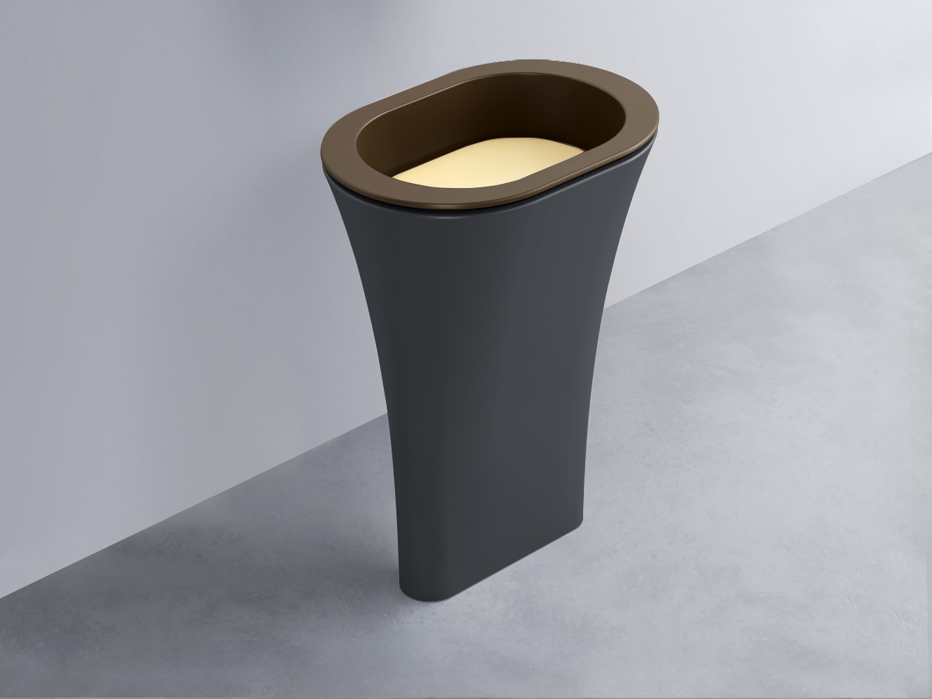 AMLA65-CA+AMPILO-CN+AMCOLO-BA Раковина Amedeo Ovale отдельностоящая cielo Enjoy + Amedeo Ceramica Cielo