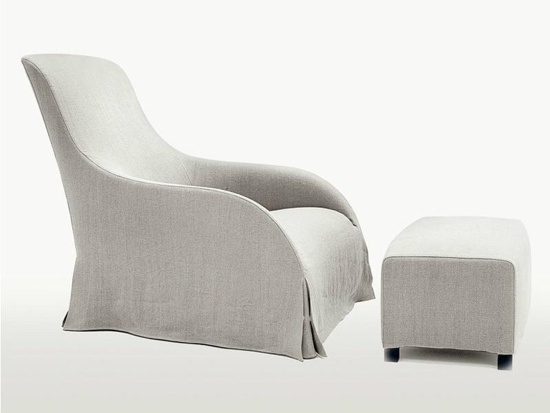 Maxalto Кресло Bergere из ткани с высокой спинкой и подставкой для ног Kalos sun-id-1463398 - Вид №1