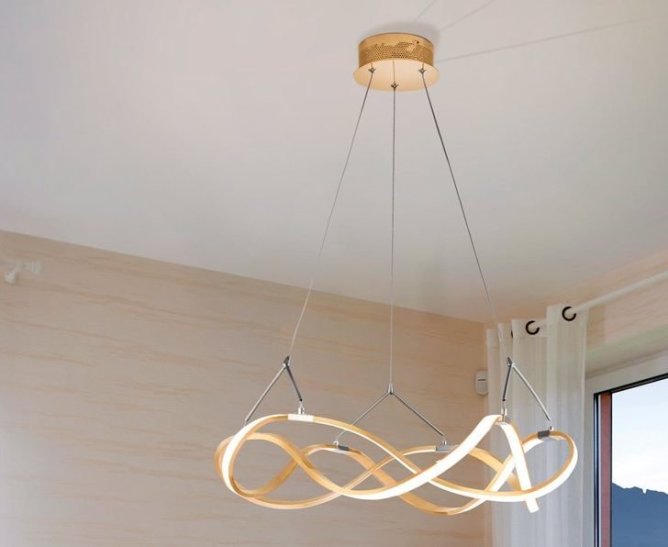 083697 Подвесной светильник 53Ø розовое золото/хром Schuller Molly