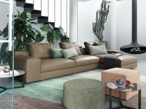 Lema Модульный кожаный диван с шезлонгом