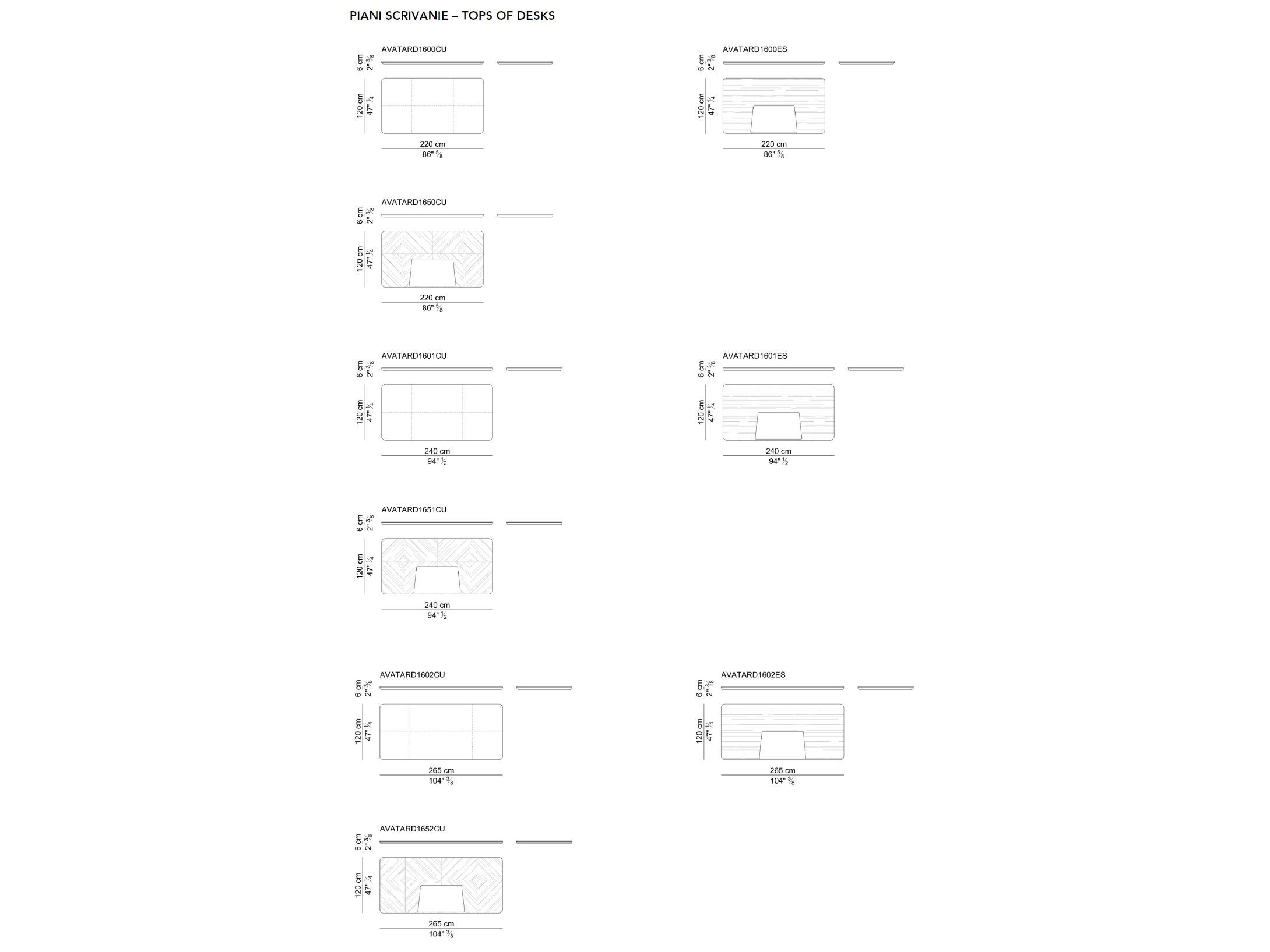 Деревянный прямоугольный стол с ящиками i 4 Mariani Аватар ARCH-00083675 - Вид №5