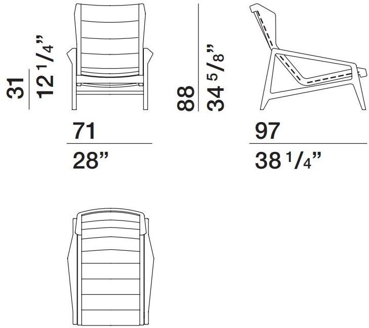 Molteni & C. Эргономичное кресло с подлокотниками Heritage sun-id-1508131 - Вид №6