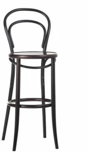 TON Высокий деревянный табурет с подставкой для ног