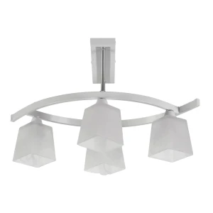 Люстра Светлана 4xE14x60 Вт, металл/стекло, цвет белый