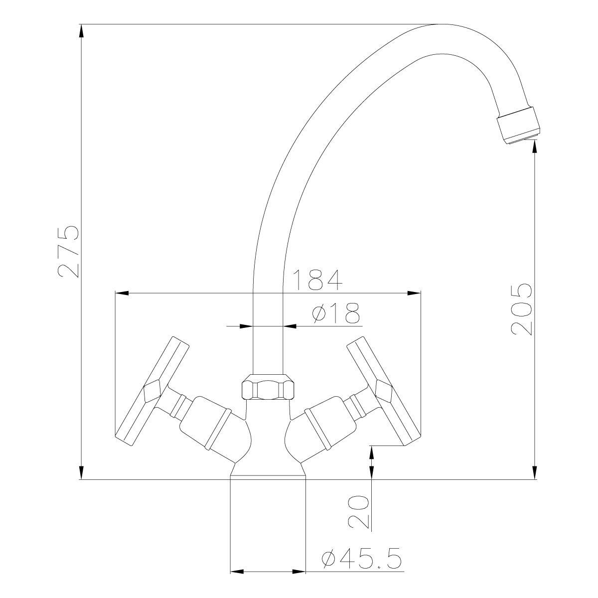 LM6050C Смеситель Promotion для кухни LEMARK PROMOTION  - Вид №2