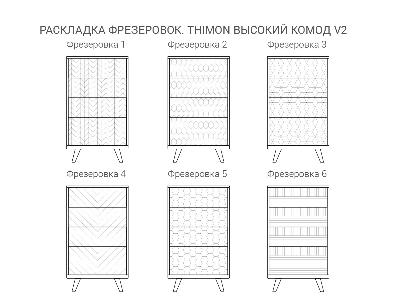 Комод высокий бирюзовый Thimon THE IDEA ДИЗАЙНЕРСКИЕ, КОМОДЫ THIMON 210001 Синий  - Вид №2