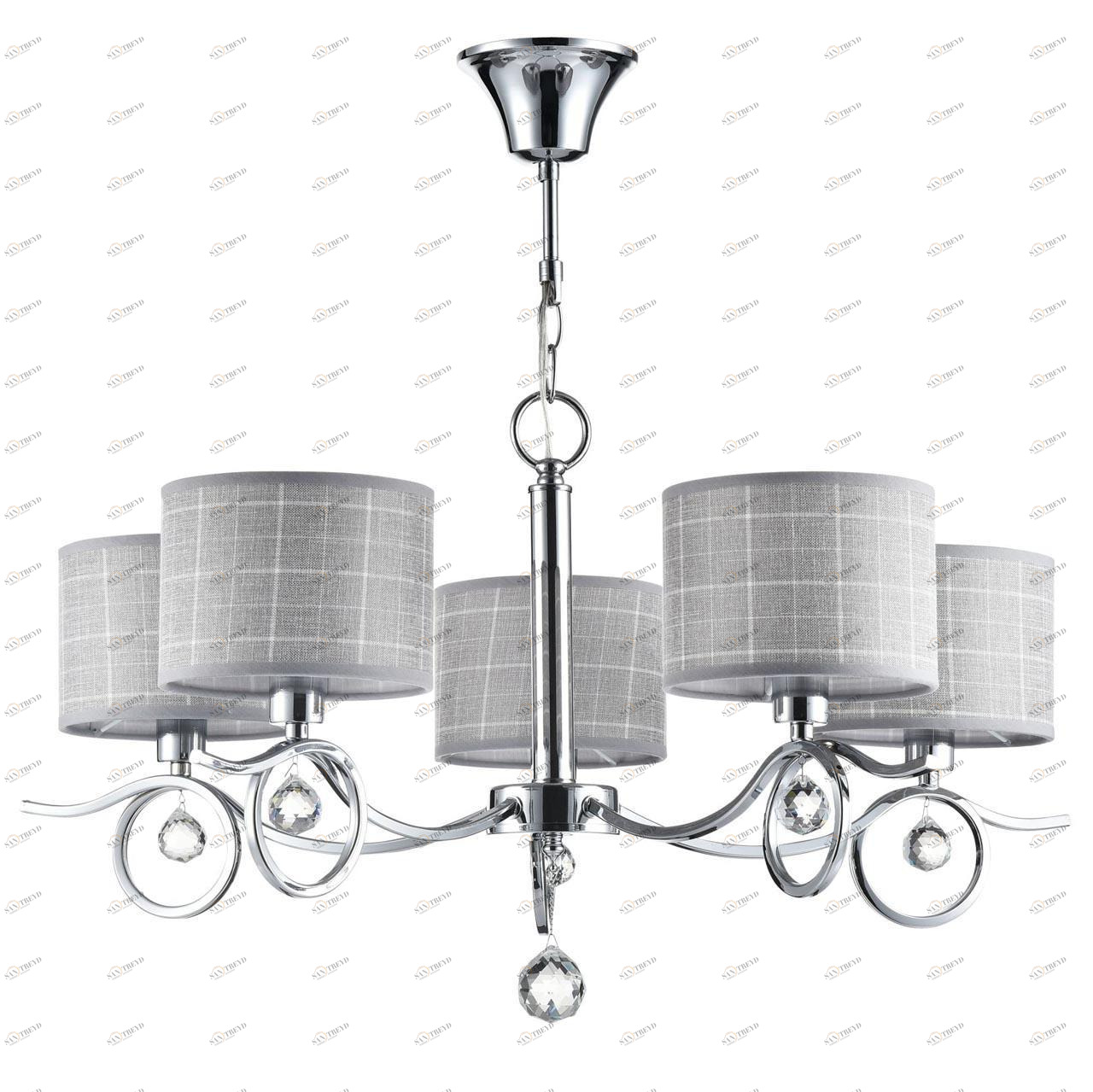 Подвесная люстра Freya Bertrand FR5906-PL-05-CH FREYA BERTRAND 186720 Серый 