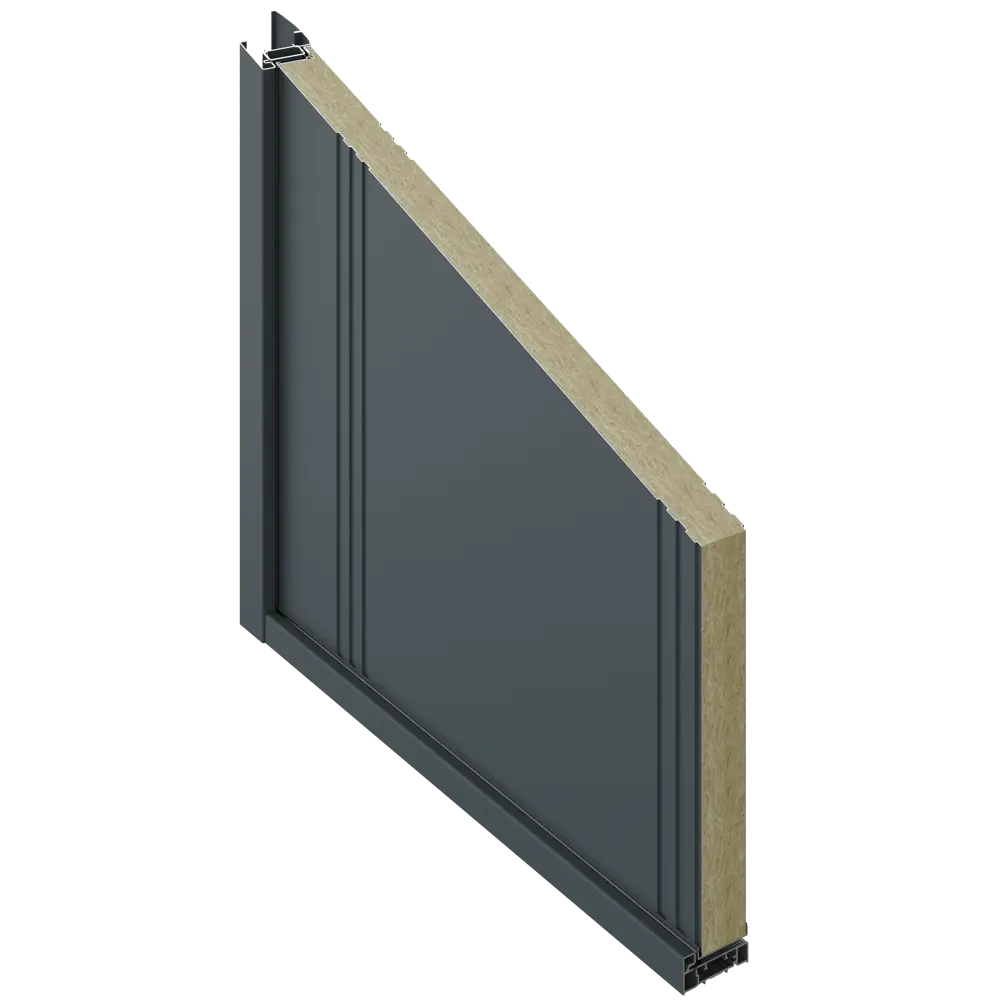 Дверь входная металлическая Эко 98x205 см левая антрацит DOORHAN STLM-2062114 - Вид №7