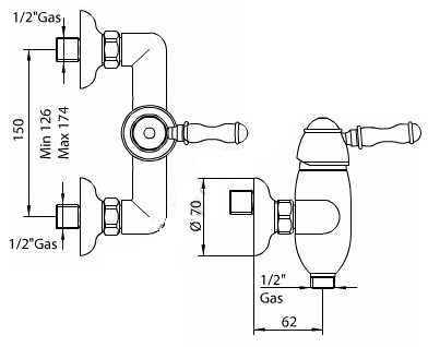 858620ZZ00 Смеситель Bandini Antico Santreyd - Вид №1