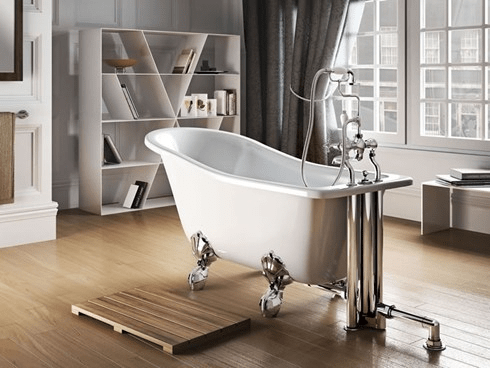 Ванна акриловая Buckingham Slipper c ножками L1C Slipper Burlington E6, L1C 740 x 1500 x 780 - Вид №1