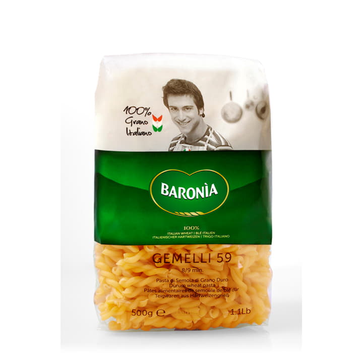 Макароны Джемелли Baronia Gemelli 500 г Santreyd 11849 - Вид №1