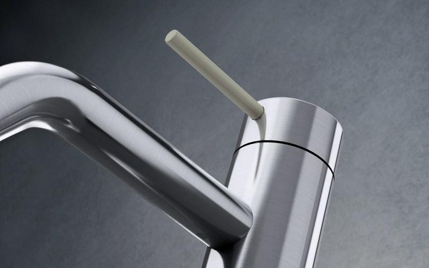 Radomonte Смеситель для раковины, однорычажный, настольный, из нержавеющей стали Toki Tki1 - Вид №5