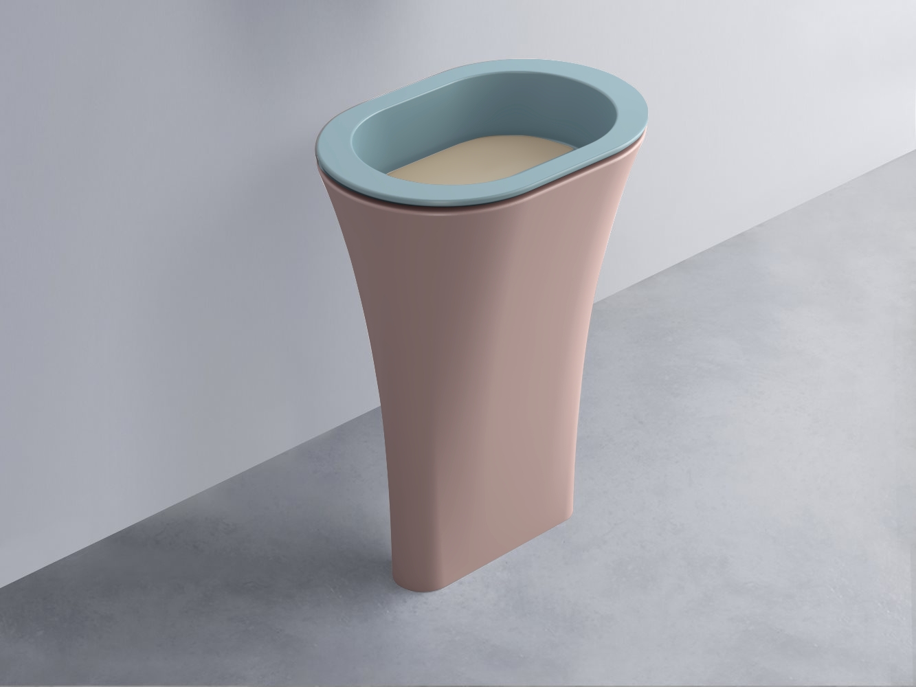 AMLA65-PL+AMPILO-AV+AMCOLO-CP Раковина Amedeo Ovale отдельностоящая cielo Enjoy + Amedeo Ceramica Cielo