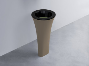 AMLA45-N+AMPILT-AG+AMCOLT-AN Раковина Amedeo Tondo отдельностоящая cielo Enjoy + Amedeo