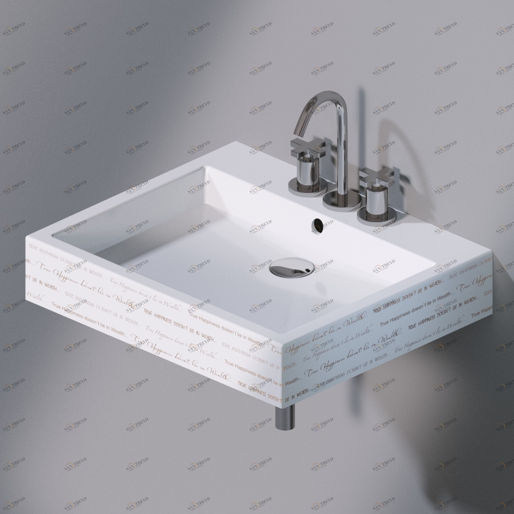 L255420G Подвесная раковина настенная прямоугольная A. e T. Italia  белая AeT ITALIA 