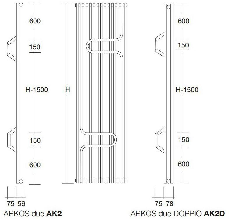 Tubes Radiatori Вертикальный радиатор горячей воды Basics sun-id-1491014 - Вид №2