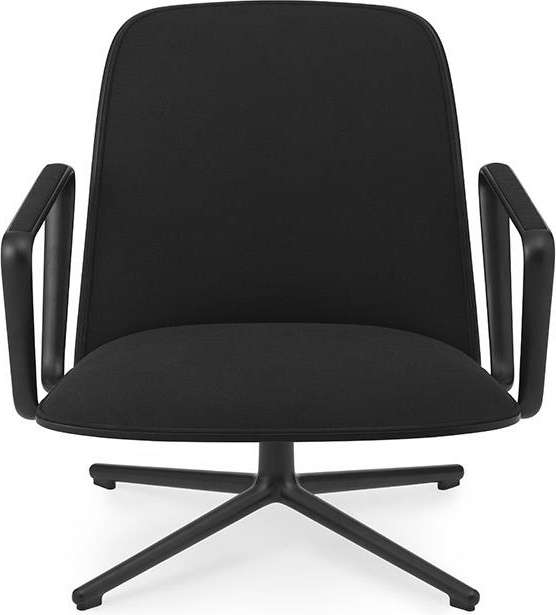 605411 Pad Lounge Chair Low Swivel Black Alu Black / Oceanic Normann Copenhagen  - Вид №1