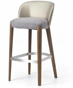 Very Wood Табурет высокий, обитый тканью, с подставкой для ног Bellevue