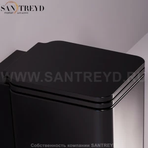 FL27D01NEROCR Крышка сиденье для унитаза Simas Flow