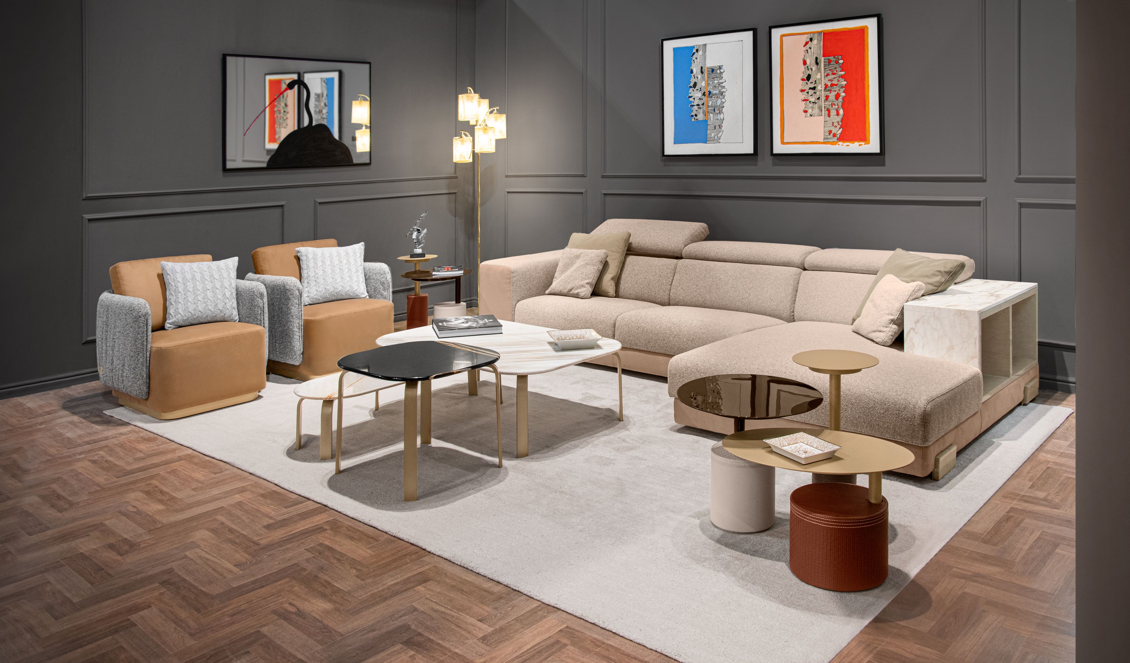 Круглый металлический журнальный столик для гостиной Formitalia TAG ARCH-00064053 - Вид №2