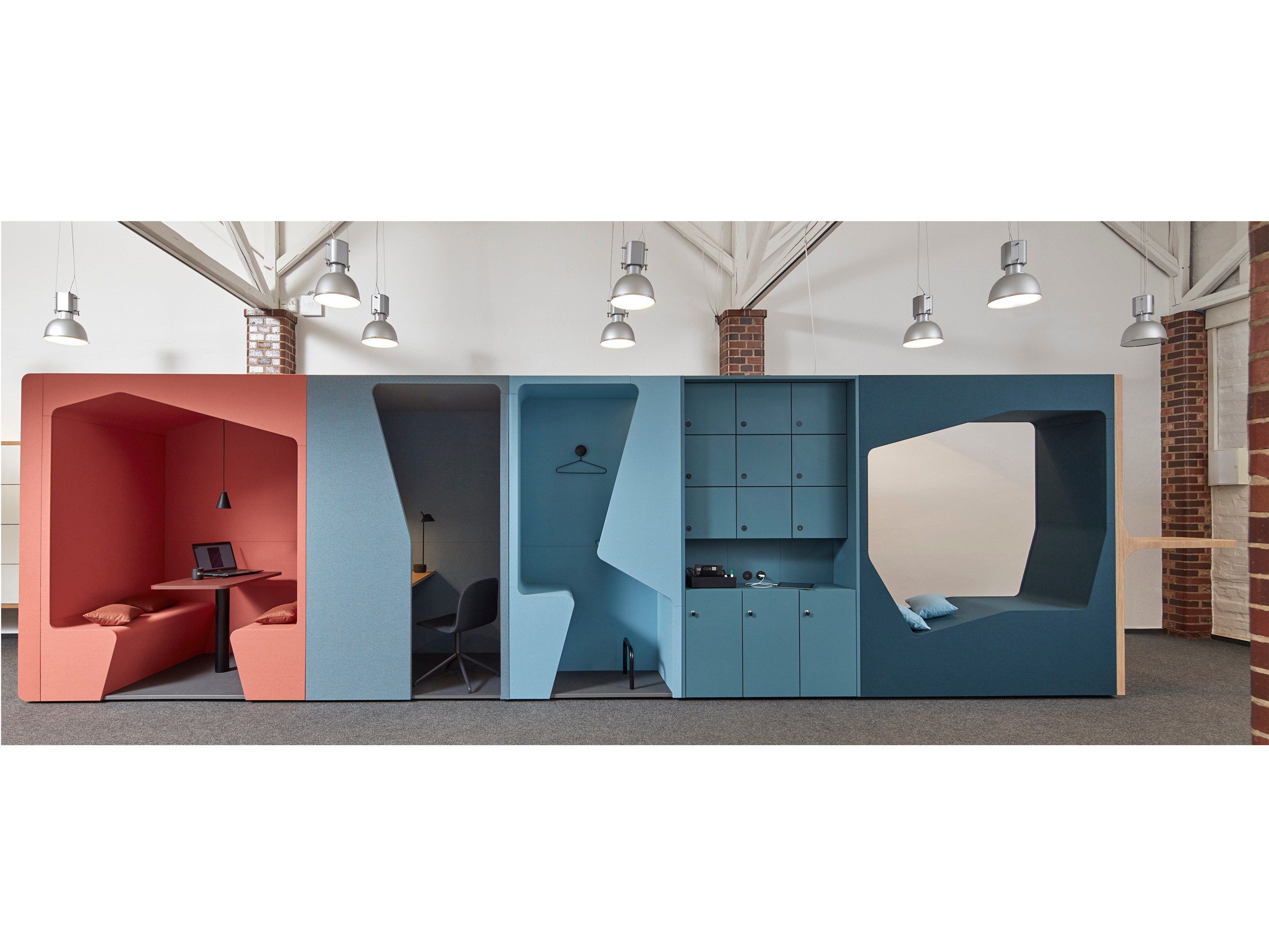 Одноместный акустическая офисная кабина werner works паркур ARCH-00009032