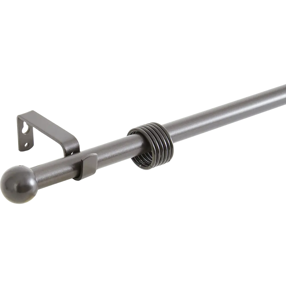 Карниз однорядный раздвижной d19/16 мм шар 160-320 см цвет шоколад ORBIS STLM-2179176