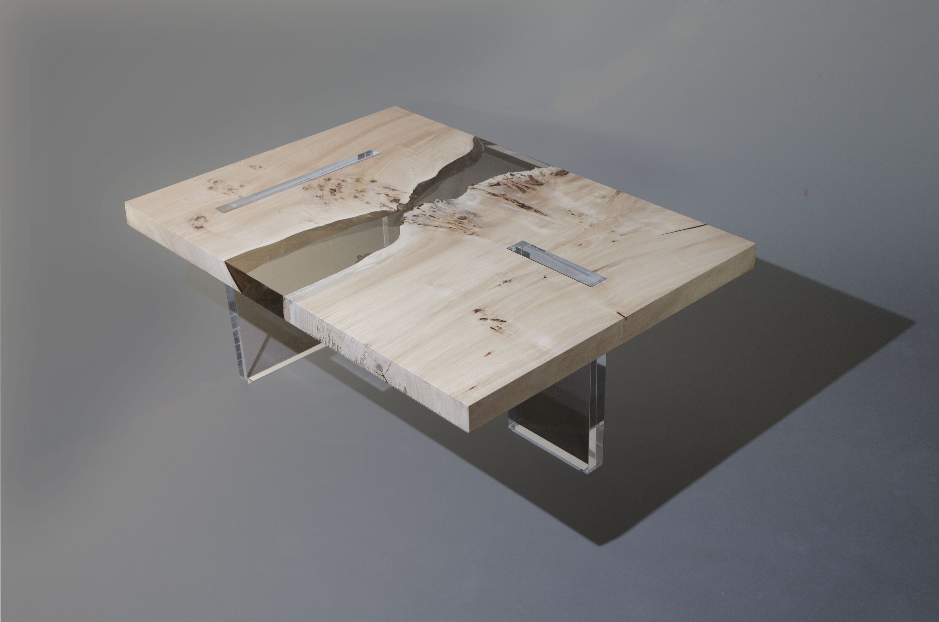 Низкий журнальный столик из массива дерева и смолы alcarol Undergrowth ARCH-00145404 - Вид №3