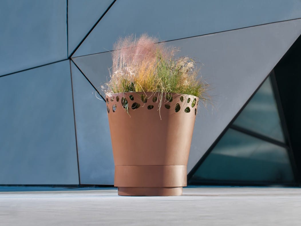 Высокий стальной плантатор CYRIA Green Palacio ARCH-00041156