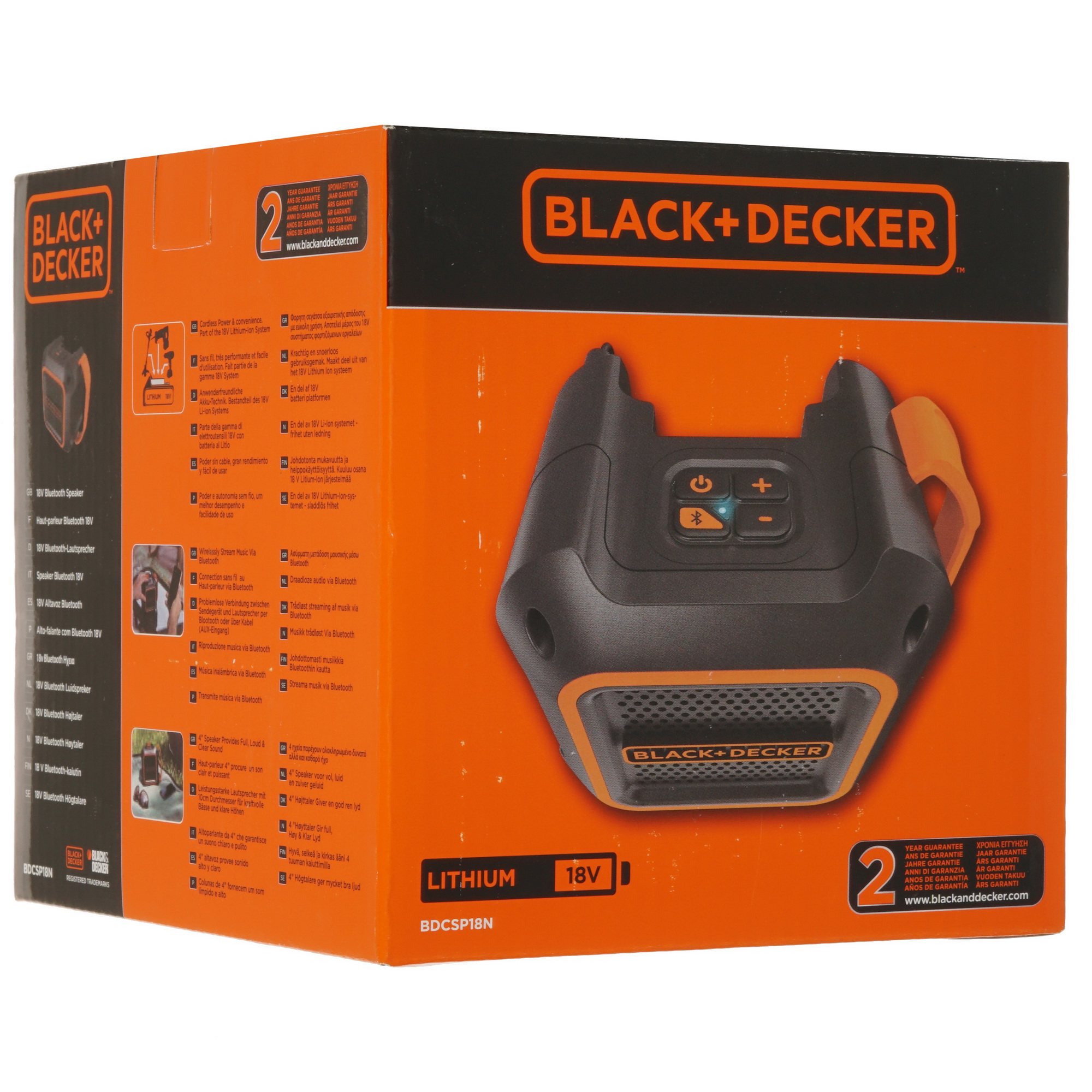 Строительное радио Black&Decker BDCSP18N-XJ 18V 5326103 Black+decker STDN-0110804 - Вид №8