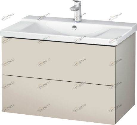 LC624709191 L-Cube Тумбочка подвесная Серо-коричневый декор Duravit