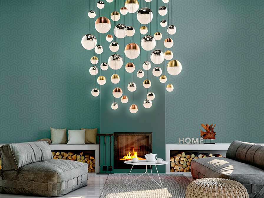 098378 Подвесной светильник Ø140 55L BLUETOOTH CCT цветной Schuller Sphere - Вид №2