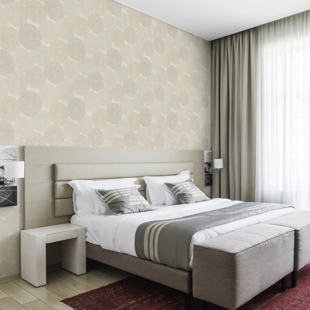 Обои флизелиновые Аспект ру Эмма бежевые 1.06 м 70398-12 STLM-2016641 - Вид №3