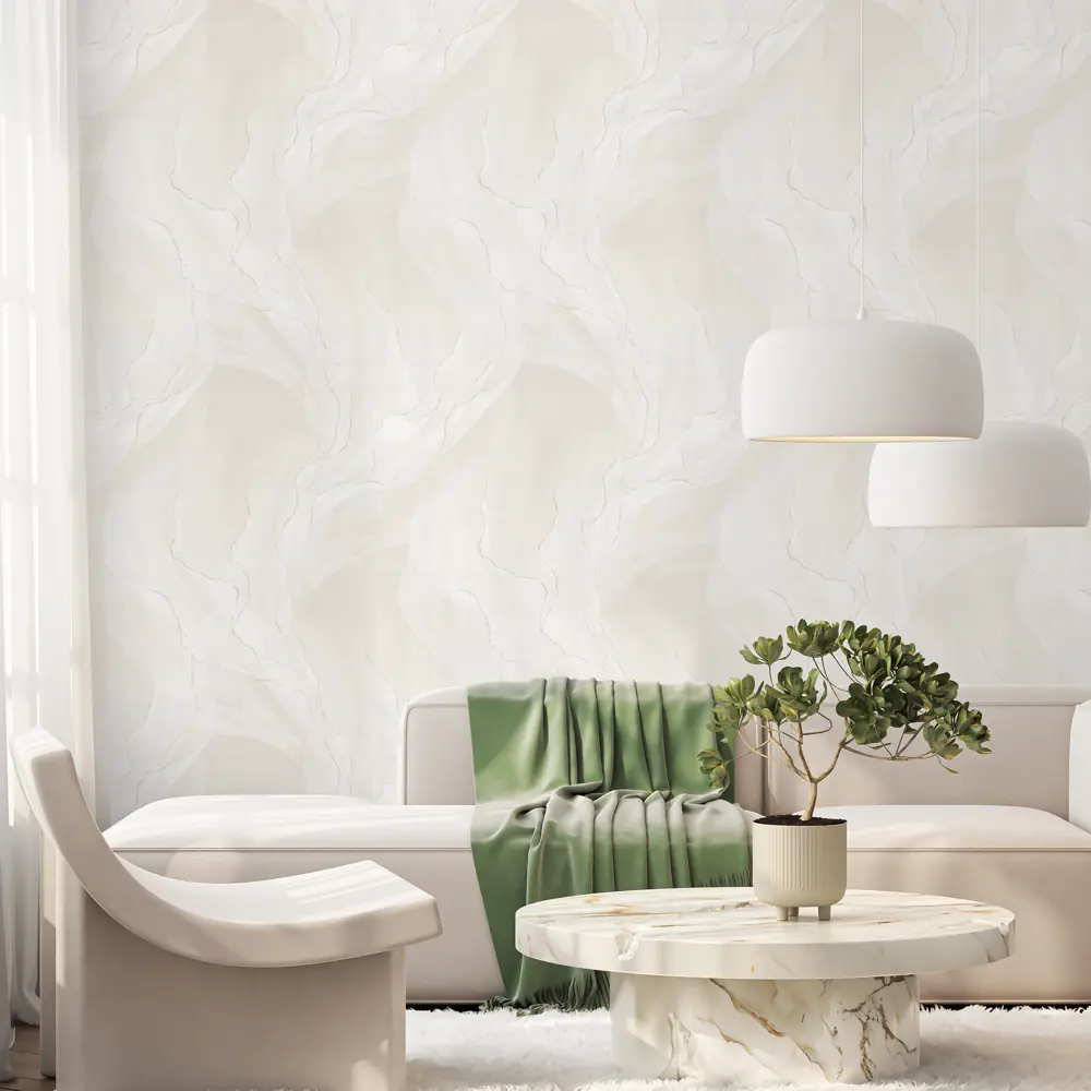 Флизелиновые обои OVK Design Идиллия бежевые с абстрактным рисунком 89440776 STLM-1580431 - Вид №4