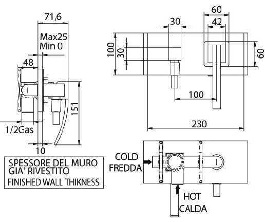 774520PN00 Смеситель Bandini Seta Santreyd - Вид №1