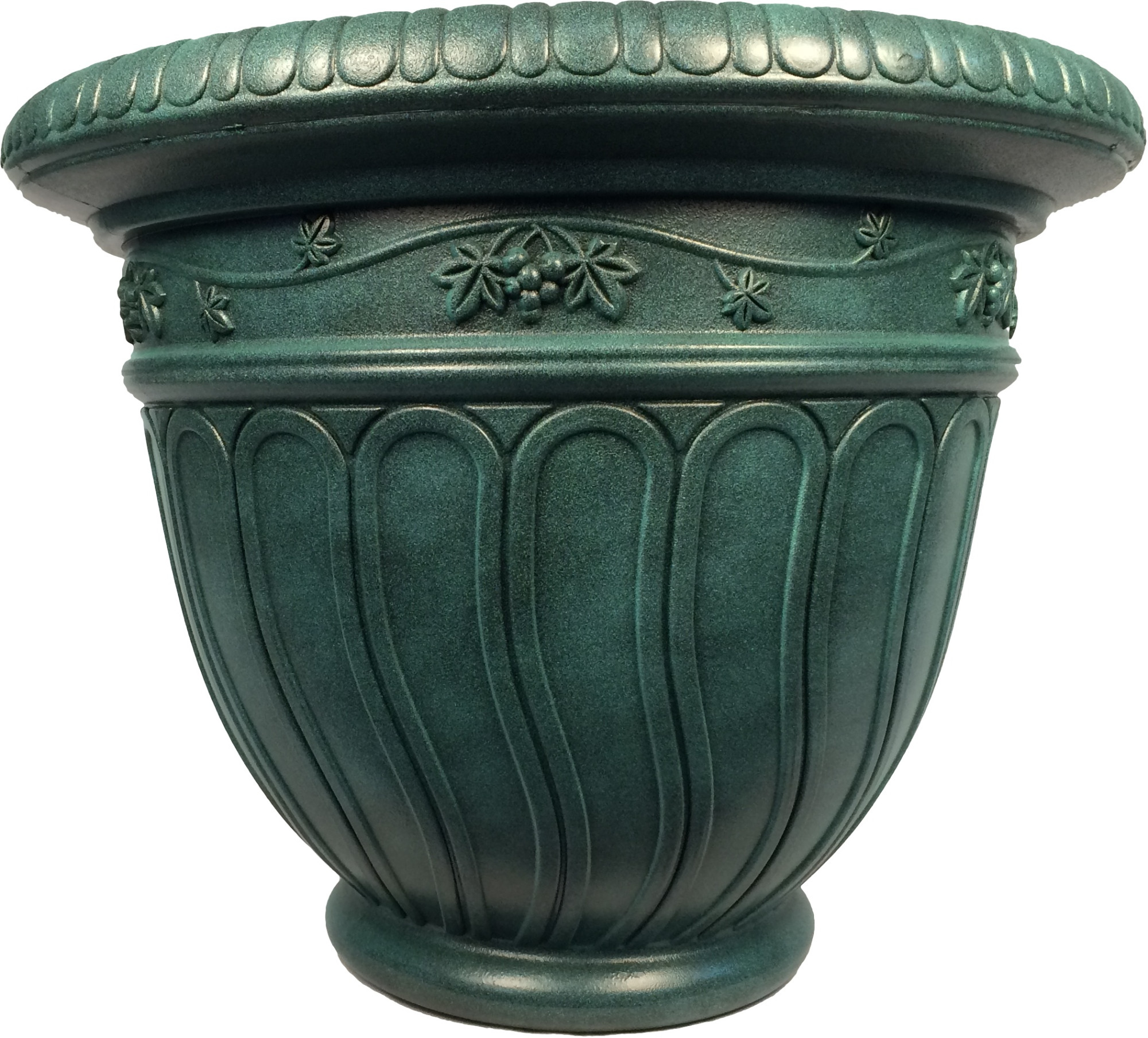 Е70-7 Горшок-кашпо для цветов Grapes d=62 70 Л. Малахит Цветочная коллекция 