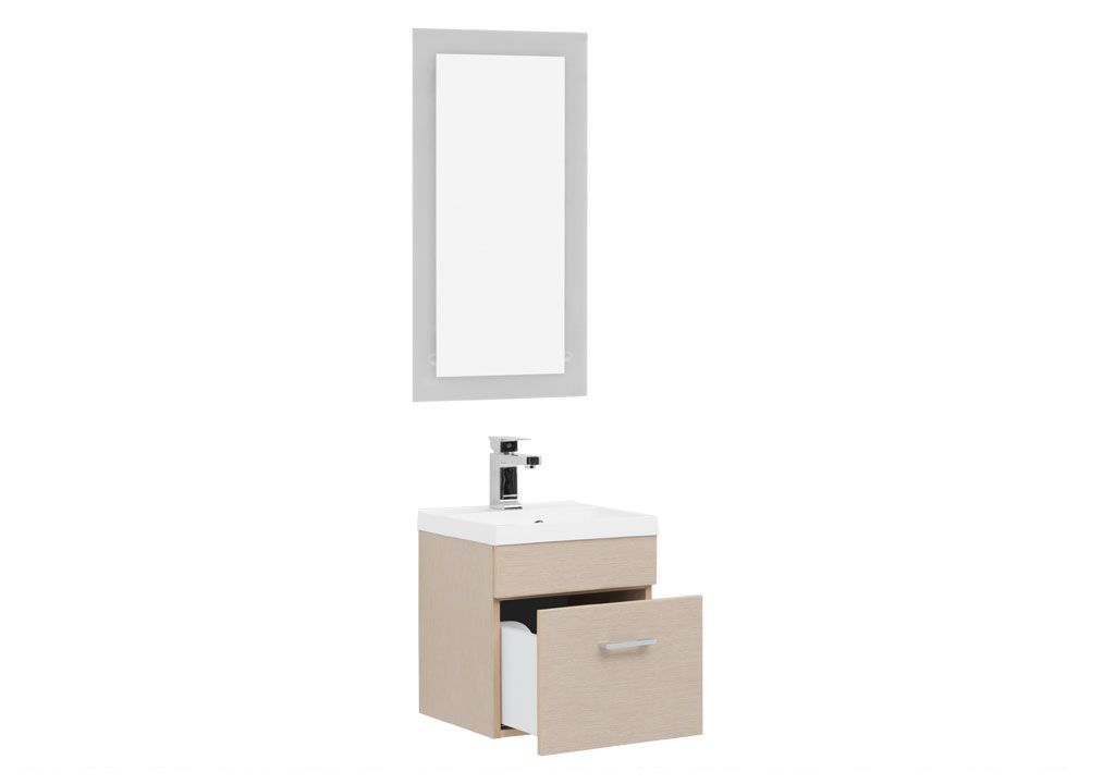 Мебель для ванной Aquanet Нота NEW 40 лайт светлый дуб 00231065 - Вид №1