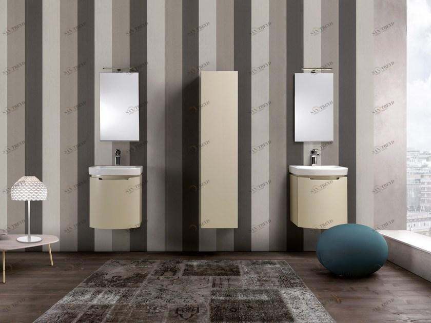 Mobiltesino Отдельная лакированная тумба под умывальник с зеркалом Drop sun-id-1357726