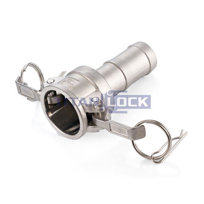 Камлок нержавеющий тип С, розетка с хвостовиком 2", AISI304, TL200CSS TITAN LOCK  - Вид №2