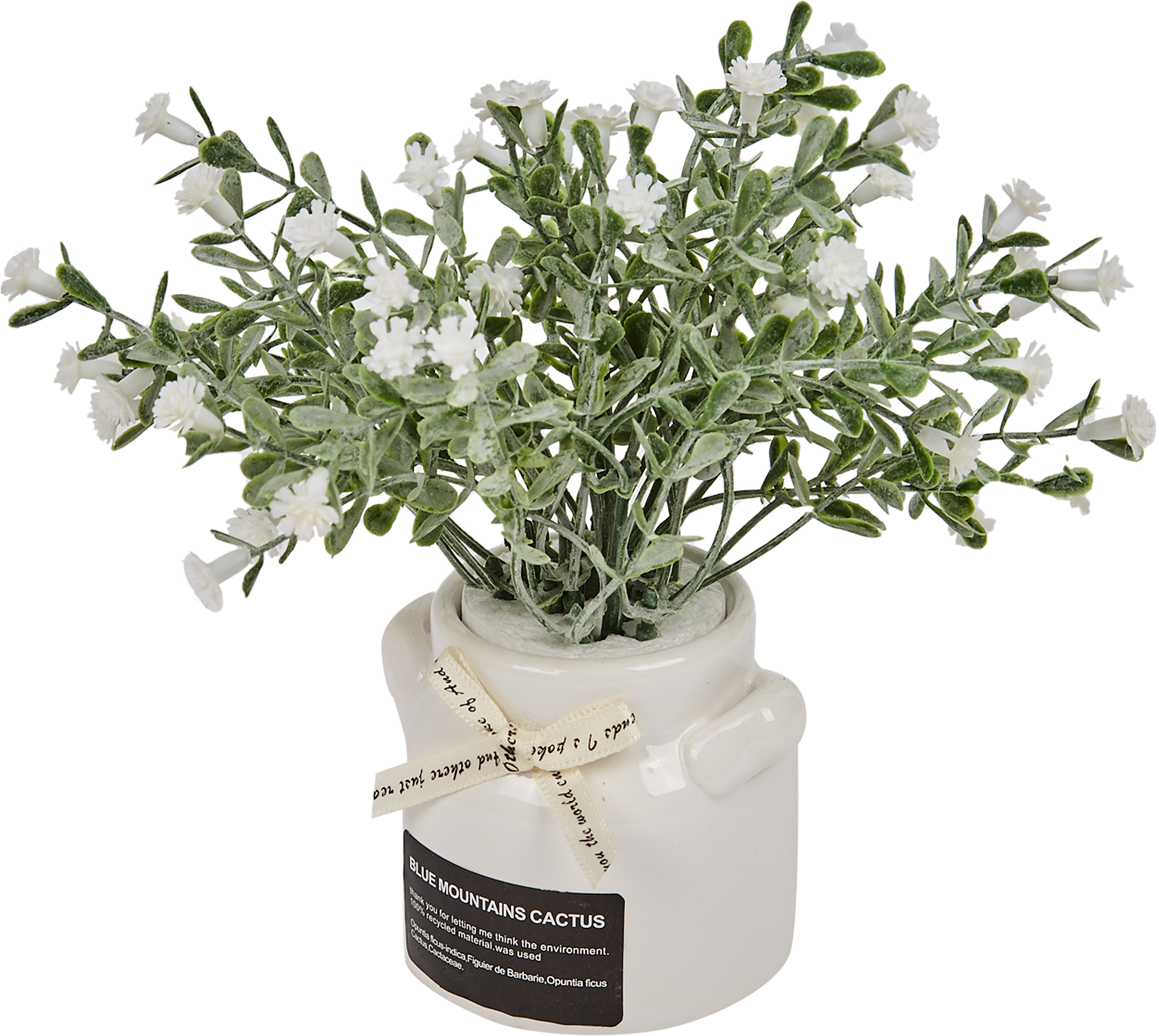 88249647 Искусственное растение в горшке прованс белый STLM-0077031 Santreyd 