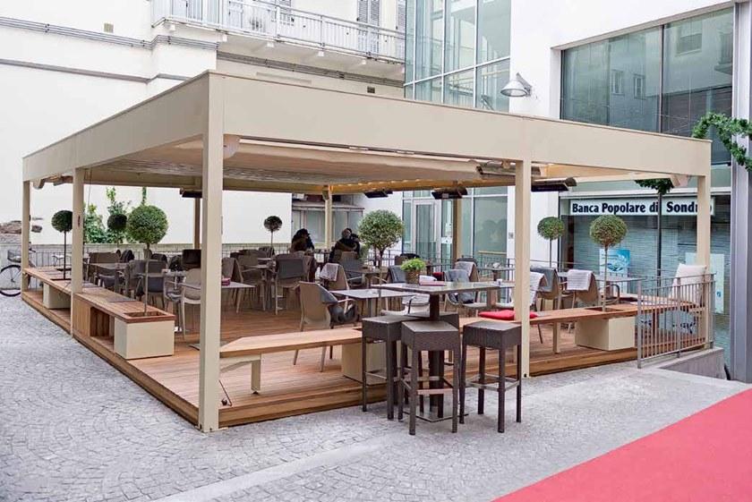 L'Officina by Adami Отдельностоящая пергола со сдвижной крышкой sun-id-1386551 - Вид №4