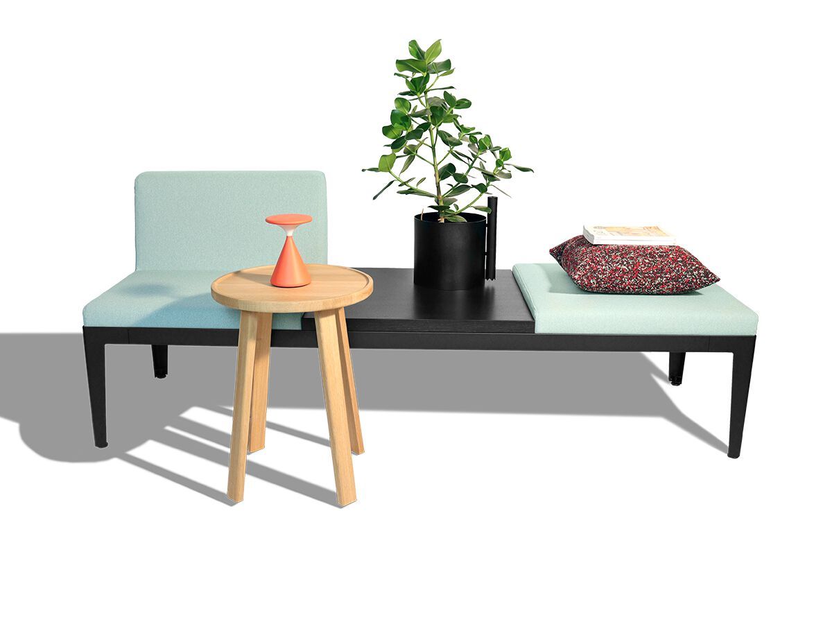 Модульная скамья из ткани со спинкой SCHNEEWEISS interior BANDA 600 ARCH-00145388 - Вид №1