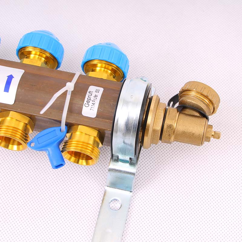 Коллекторная группа HKV с регулировочными и термостатическими вентилями WATTS Ind 1"x3/4"ЕК 3 выхода 10004174 - Вид №4