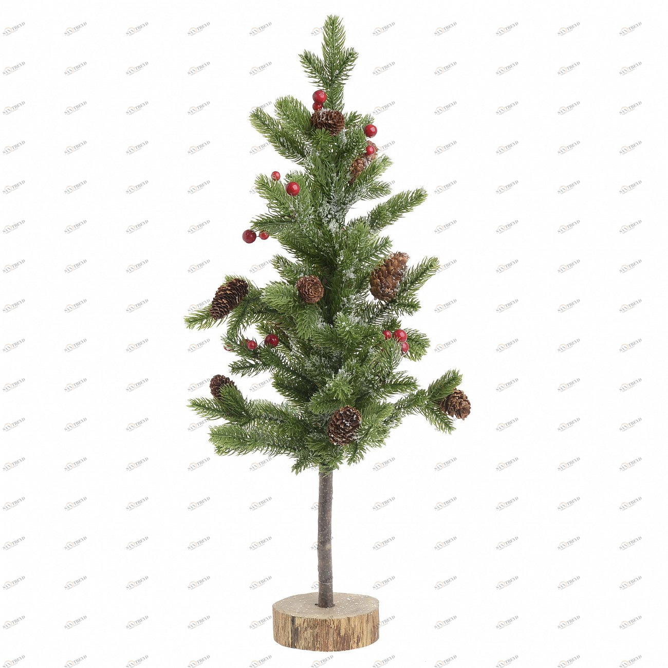 Елка новогодняя с шишками 60см TO4ROOMS ИСКУССТВЕННЫЕ ЕЛИ 214063 Зеленый 